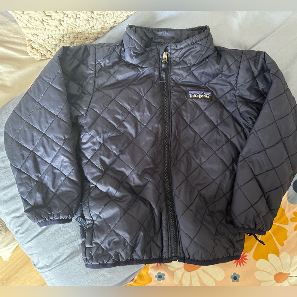 Toddler Nano Puff Patagonia Jacket in Navy
